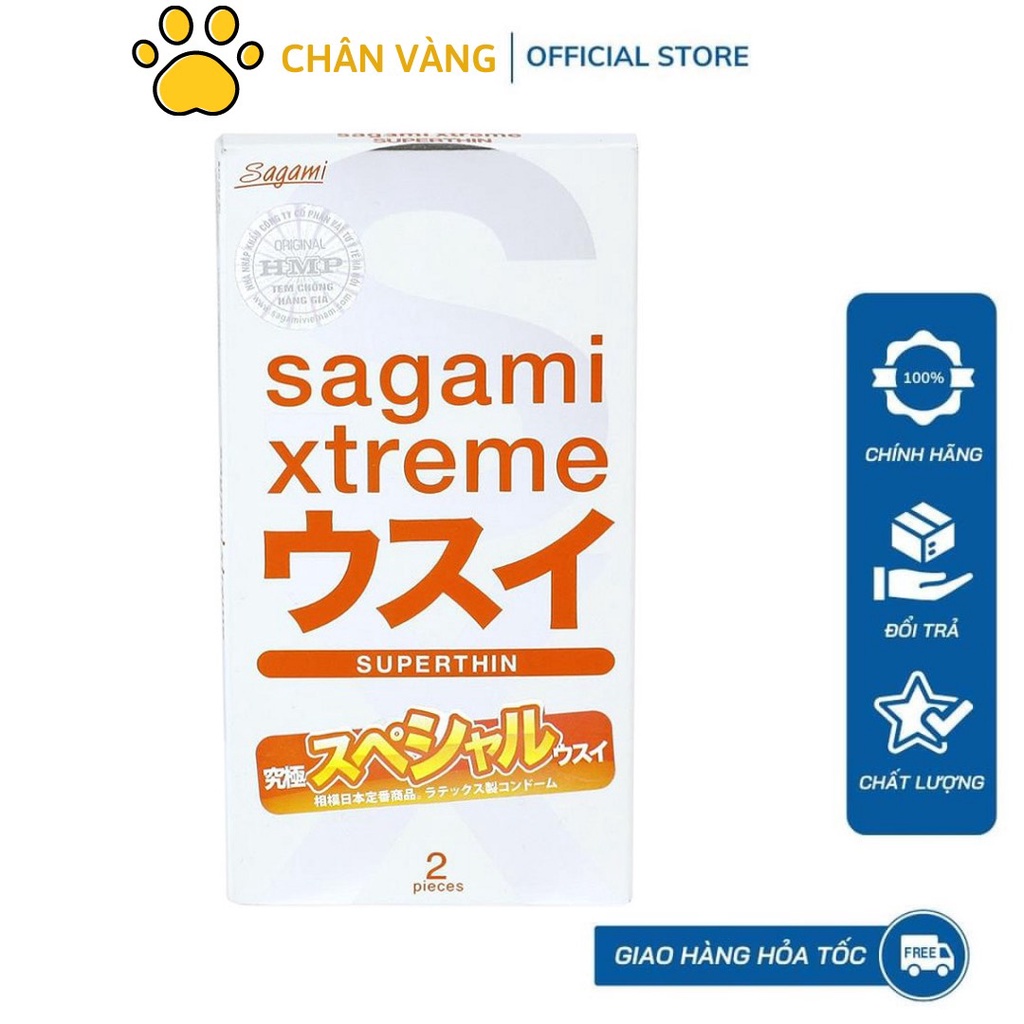 Bao Cao Su Siêu mỏng 10 chiếc Sagami Xtreme Super Thin - Nhật Bản