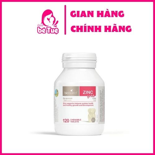 Viên Bổ sung Kẽm Bio Island Zinc 120 viên cho bé của Úc