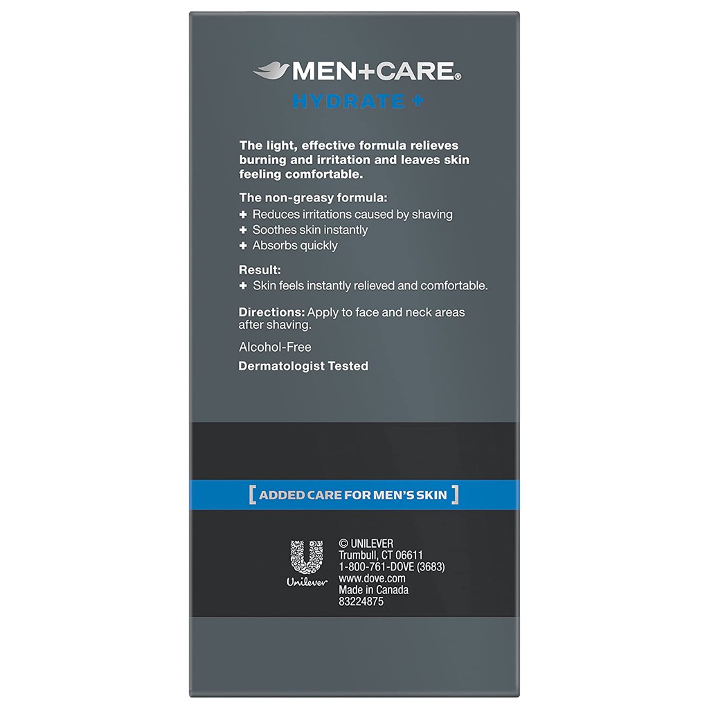 Kem dưỡng ẩm dùng sau khi cạo râu cho nam Dove Men+Care Post Shave Balm Hydrate+ 100ml (Mỹ)