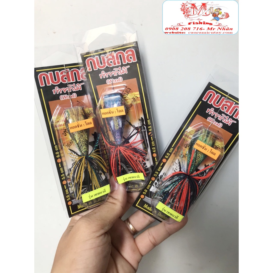 Mồi Giả Câu Cá Lóc Nháy Nhãy Đầu Rắn Thái Lan