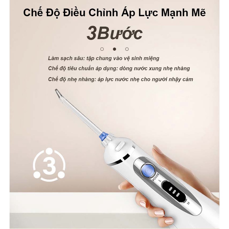Máy Tăm Nước Cầm Tay Chính Hãng WaterPulse V400 Plus