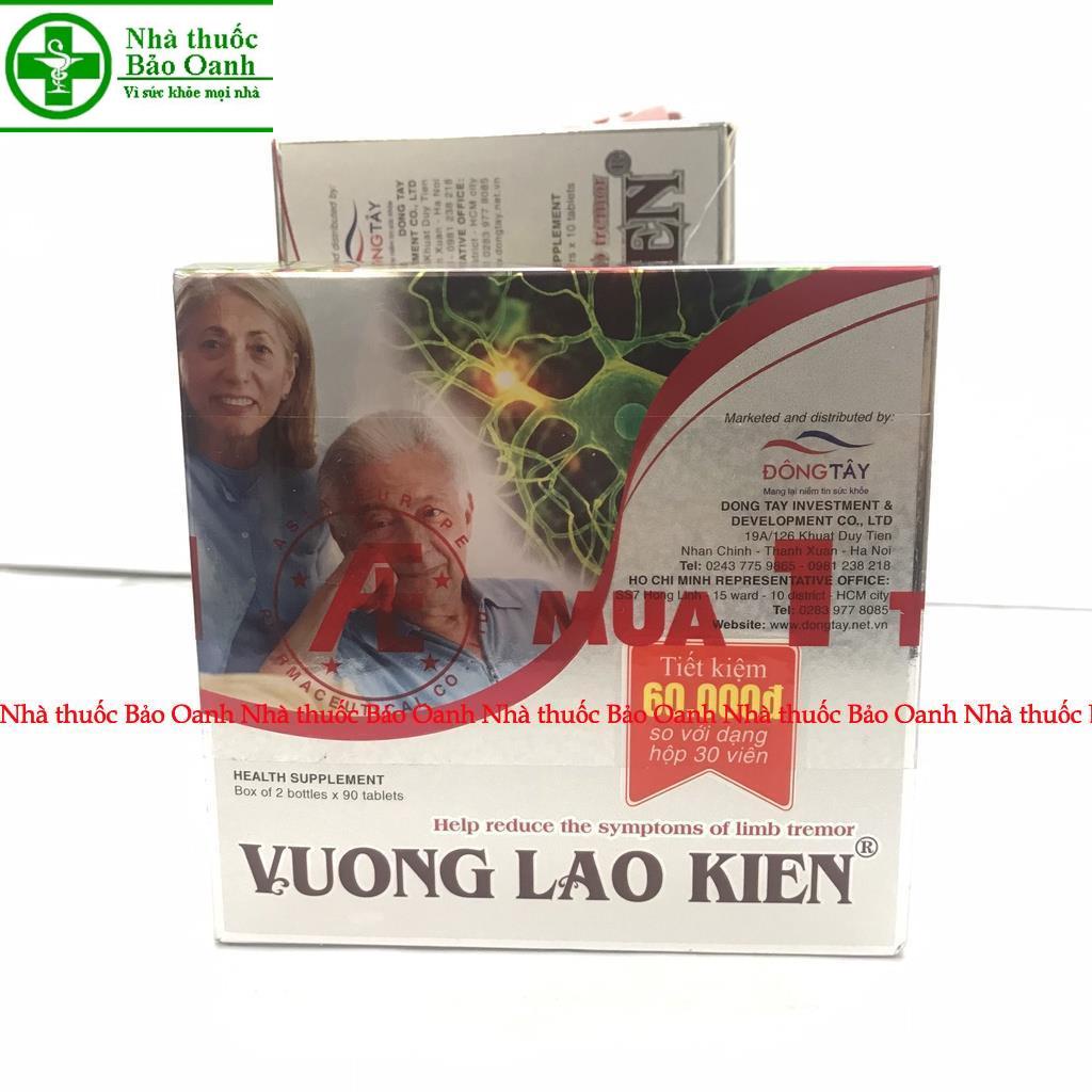 {Mua 1 tặng 1} Vương Lão Kiện - Hỗ trợ giảm chứng run chân tay, parkison (Hộp 180 viên)