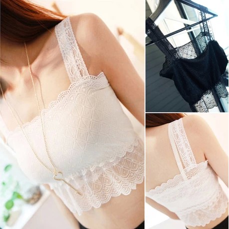 Áo Lót Ren Dạng Ống Màu Trắng Cho Nữ