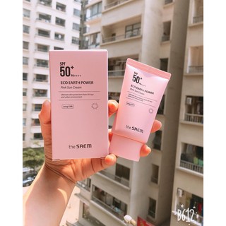 Kem chống nắng the seam mẫu mới màu hồng chống nắng cao