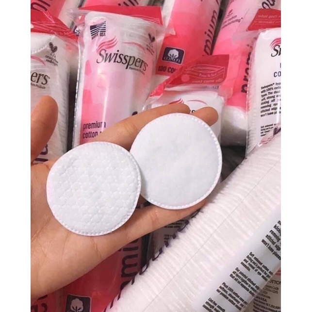 Set Bông Tẩy Trang Cao Cấp SWISSPER PREMIUM ROUNDS