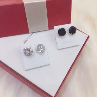 Bông tai nụ đá bạc s925