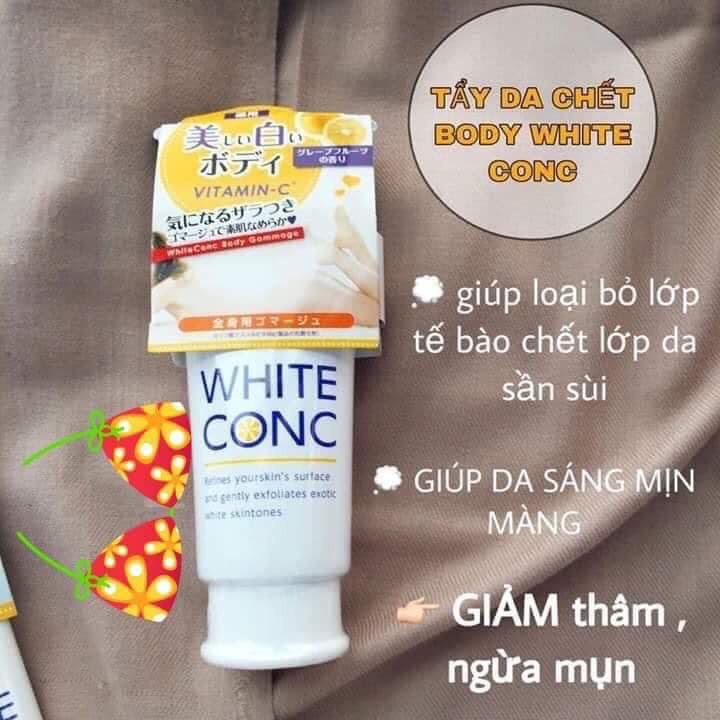 Tẩy da chết, làm sáng da toàn thân White Conc Body Gommage 180g