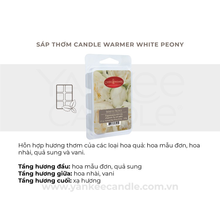 Sáp thơm Candle Warmer - White Peony