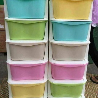 - Tủ nhựa ngăn kéo 5 tầng có bánh xe