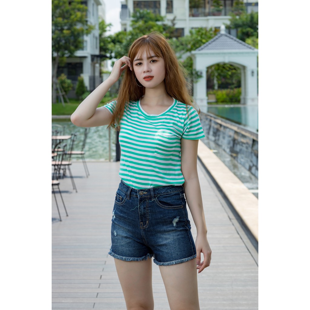 ÁO THUN KẺ XUẤT KHẨU XỊN A121