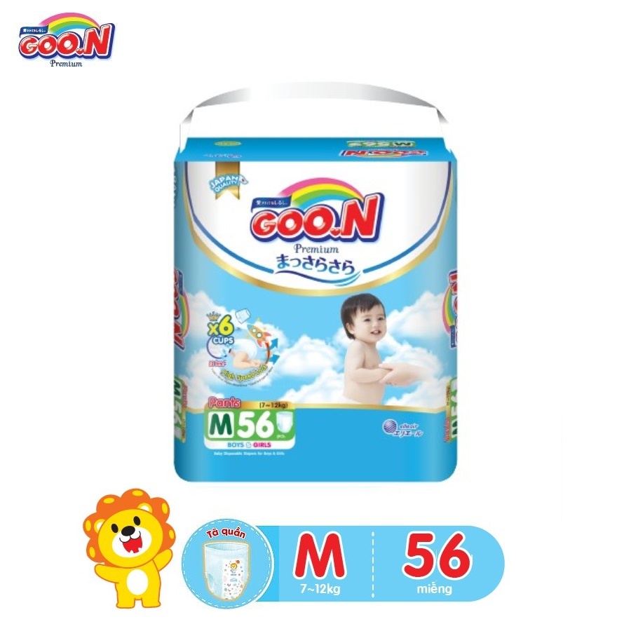 Tã quần Goo.N Premium size M 56 miếng (cho bé 7-12kg)