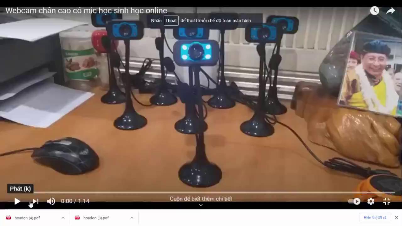 (Bảo hành 06 tháng) Webcam Chân Cao có mic dùng cho máy tính có tích hợp mic và đèn Led trợ sáng - Webcam máy tính để bà | BigBuy360 - bigbuy360.vn