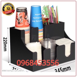 Kệ đựng cốc 7 ngăn - Giá úp cốc trà sữa ly nhựa