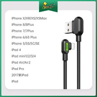 Supergamer 90 Degree Fast Charging IP/Micro Usb/Type-C Usb Cable