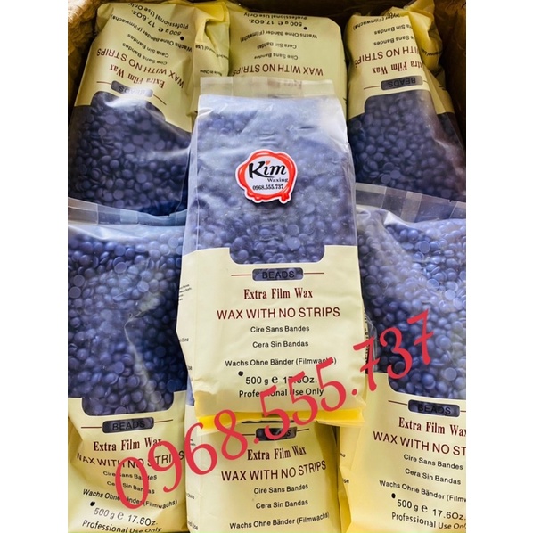 (Free que gỗ) Sáp wax nóng viên Hard wax beans 500g