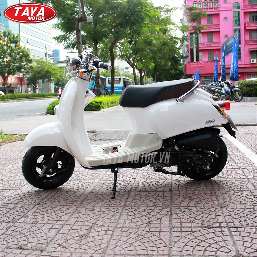 Xe máy tay ga 50cc TAYA CREA (màu trắng)