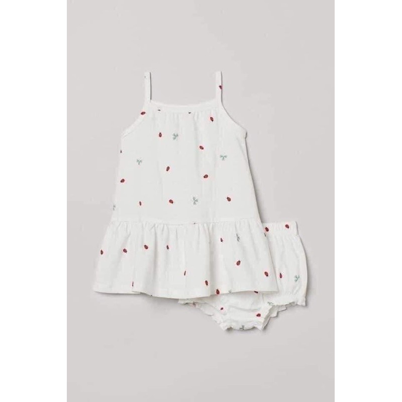 Set váy kèm chip bé gái