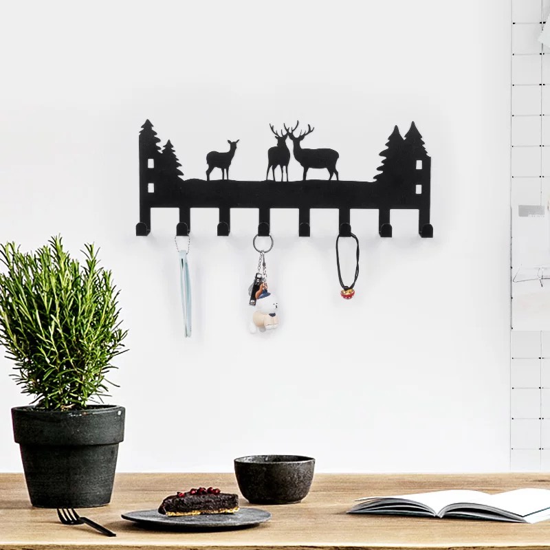 Móc treo cửa 8 móc hình thú dễ thương