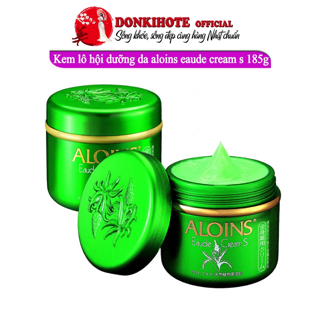 Kem lô hội dưỡng da Aloins Eaude Cream S, dưỡng ẩm, trắng hồng toàn thân Nhật Bản 185g