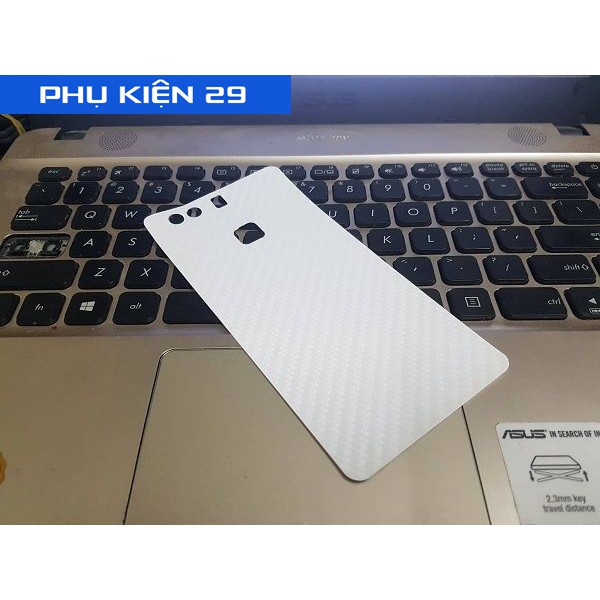 [Huawei P9 Plus] Dán lưng 3D vân Cacbon - Carbon