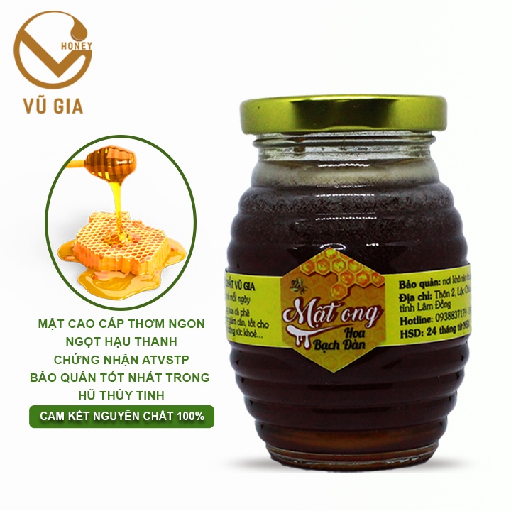 [Mã LTBAUAB14 giảm 7% đơn 99K] Mật Ong Hoa Bạch Đàn Nguyên Chất 100ml - Vũ Gia