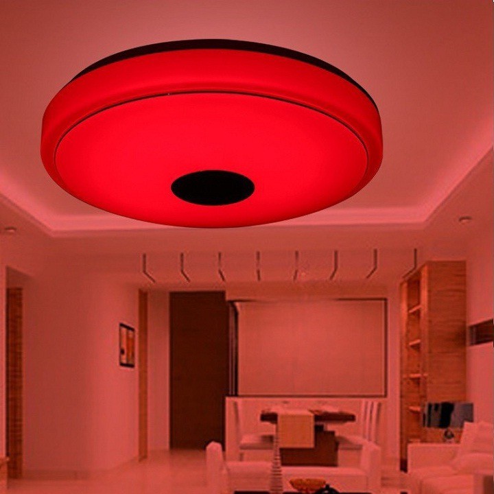 Đèn Ốp Trần 120 LED RGB: Tích Hợp Loa Bluetooth, Nghe Nhạc Không Dây Kết Nối Điện Thoại Qua APP