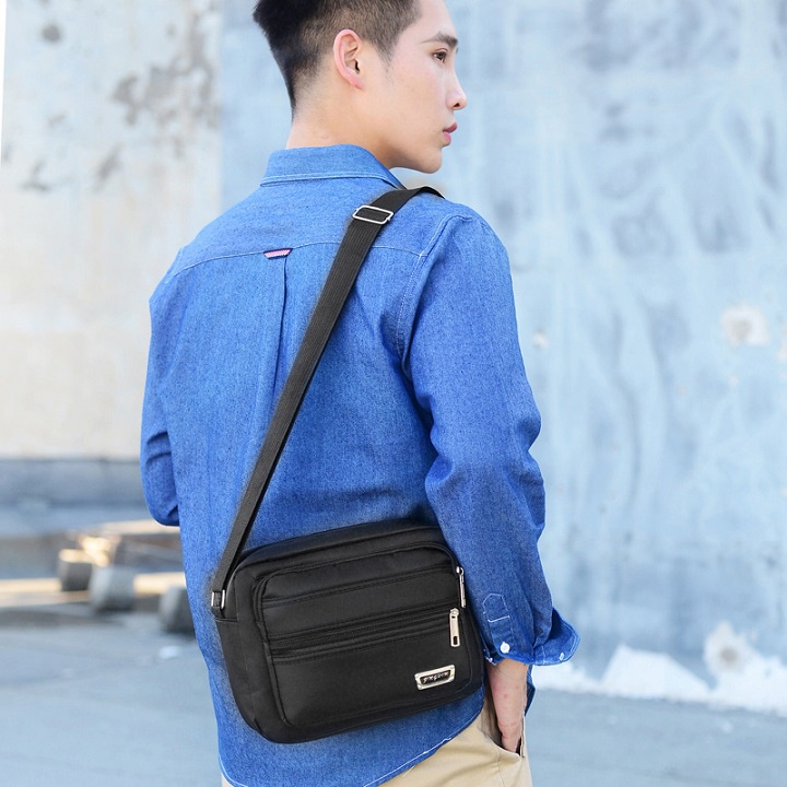 Túi đeo chéo nam,nữ vải Oxford thời trang chống thấm nước size 26cm
