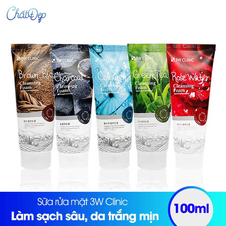 Sữa rửa mặt 3W Clinic Cleansing Foam 100ml