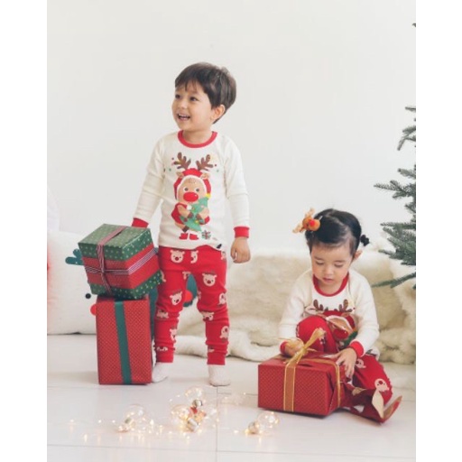 Bộ Dài Tay Cho Bé  Bộ NOEL Dài Tay Cho Bé Trai Bé Gái  Chất Cotton Cao Cấp Siêu Co Giãn Thấm Hút Mồ Hôi Tốt