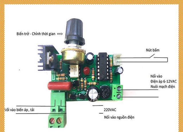 Mạch Timer Hàn cell pin