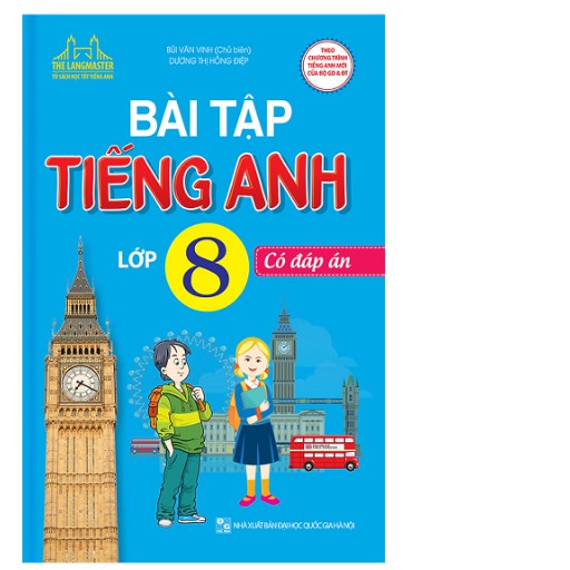 Sách - Combo Em Học Giỏi Tiếng Anh Lớp 8 Tập 1 + Tập 2  + Bài tập tiếng Anh lớp 8 - Có đáp án ( tặng bút)