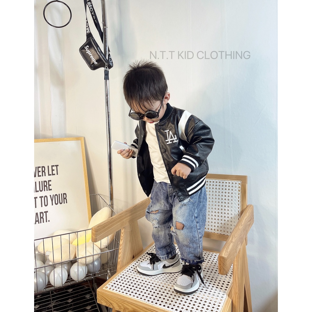 8/35kg ÁO DA CHO BÉ TRAI BÉ GÁI ĐI HỌC ĐI CHƠI SIÊU CHẤT