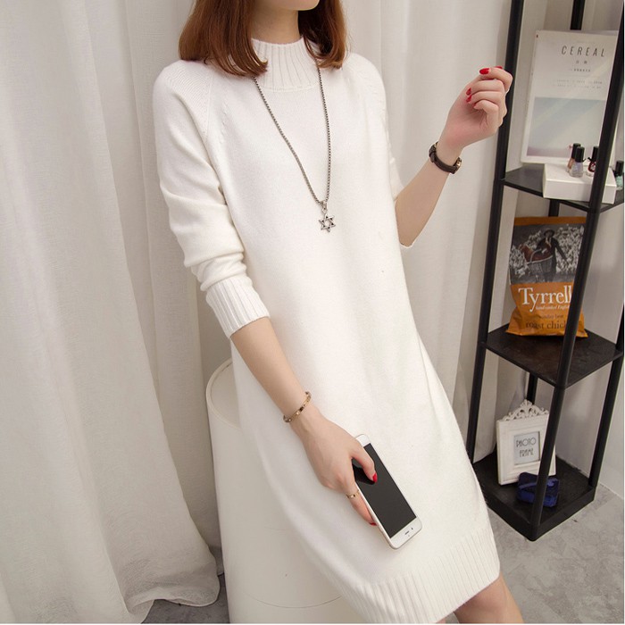 Váy Suông len Siêu Xinh Dáng Dài Thời Trang Siêu Hot SAVVY SHOP