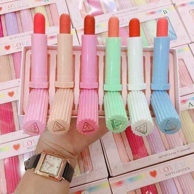 Set 6 Son 3 C E LOVE LIPSTICK Siêu HOT
