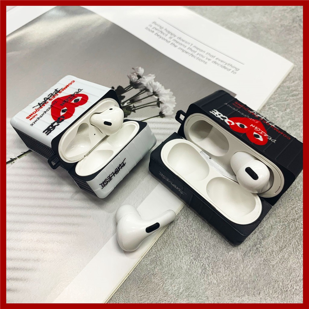 Soft Plastic Phone Cases Cute Tide brand CDG Case suitable for Apple AirPods/AirPods Pro