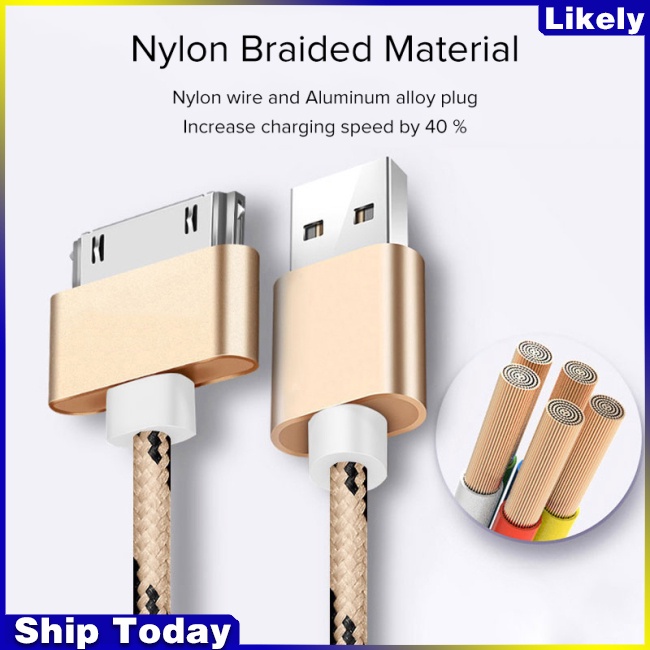 Dây Cáp Sạc Usb Dài 1m Cho Iphone 4 4s And Ipad 2 3