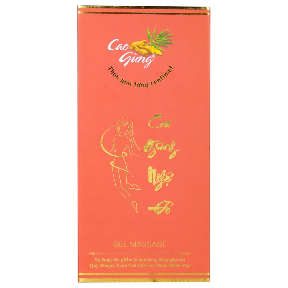 Thanh Lăn Cao Gừng Nghệ Đỏ Tan Mỡ Thừa (180ml)