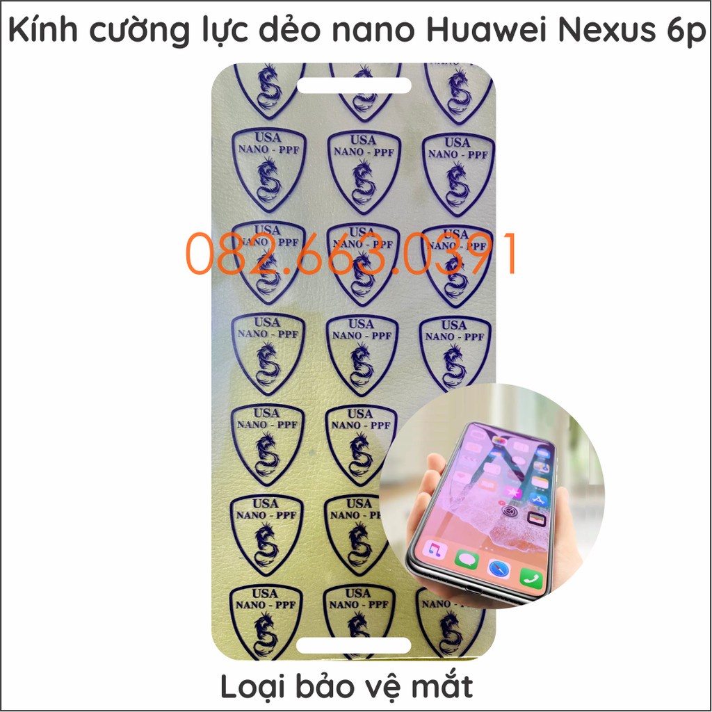 Dán cường lực dẻo nano dành cho Huawei Nexus 6p siêu bảo vệ