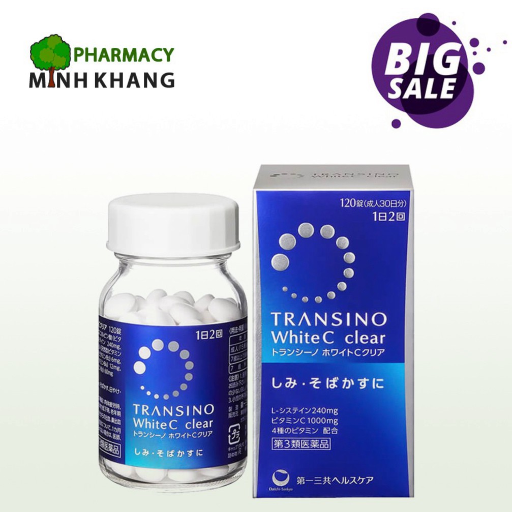 Hộp Transino White C Nhật Bản 120 viên [CHÍNH HÃNG] [HÀNG CHUẨN]