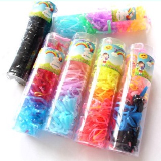 Chun buộc tóc mini màu sắc cute siêu dễ thương combo 200 sợi