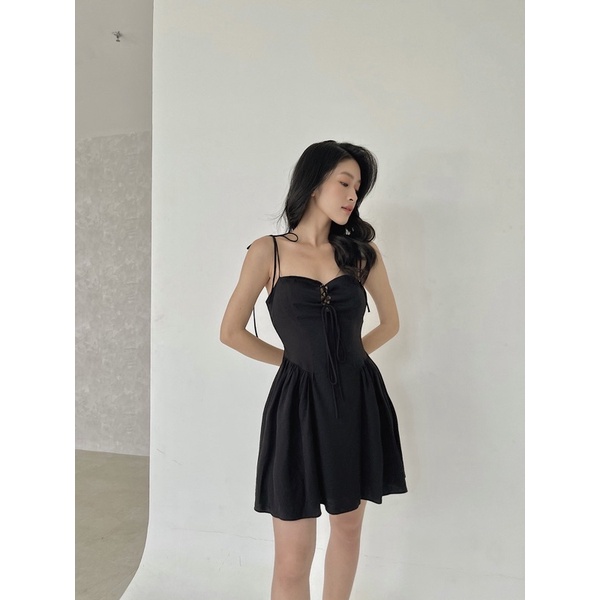 LEMONCHICVN - Đầm hai dây đan dây ngực - D202