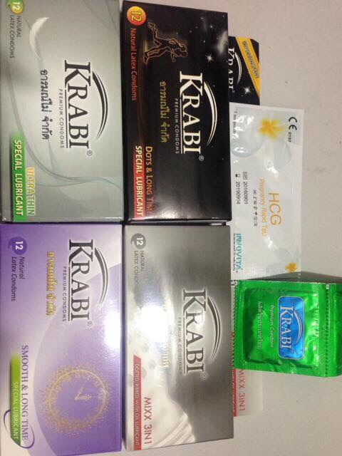 Combo 3 HỘP BAO CAO SU KRABI THÁI LAN