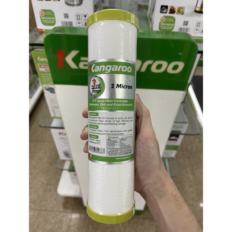 Bộ lõi lọc nước 123 Kangaroo chính hãng