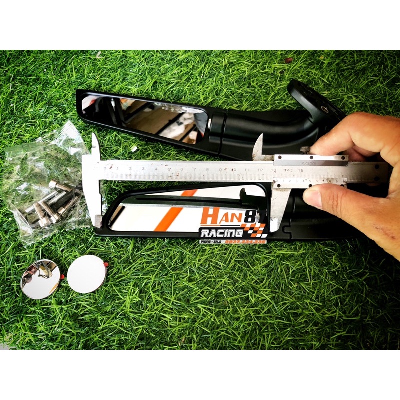 Cánh Gió Chiếu Hậu Bản To - Nhôm CNC - siêu đẹp CBR150 GSX150 R15