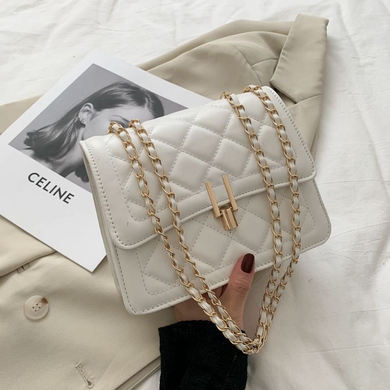 Túi Xách Nữ Giá Rẻ ✨FREESHIP✨ Túi Đeo Chéo Nữ + Da Dập Nỗi Khóa Chữ Y - KM1