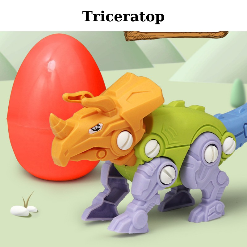 Đồ chơi lắp ráp cho bé ghép mô hình trứng khủng long bạo chúa Bicabom Bc23