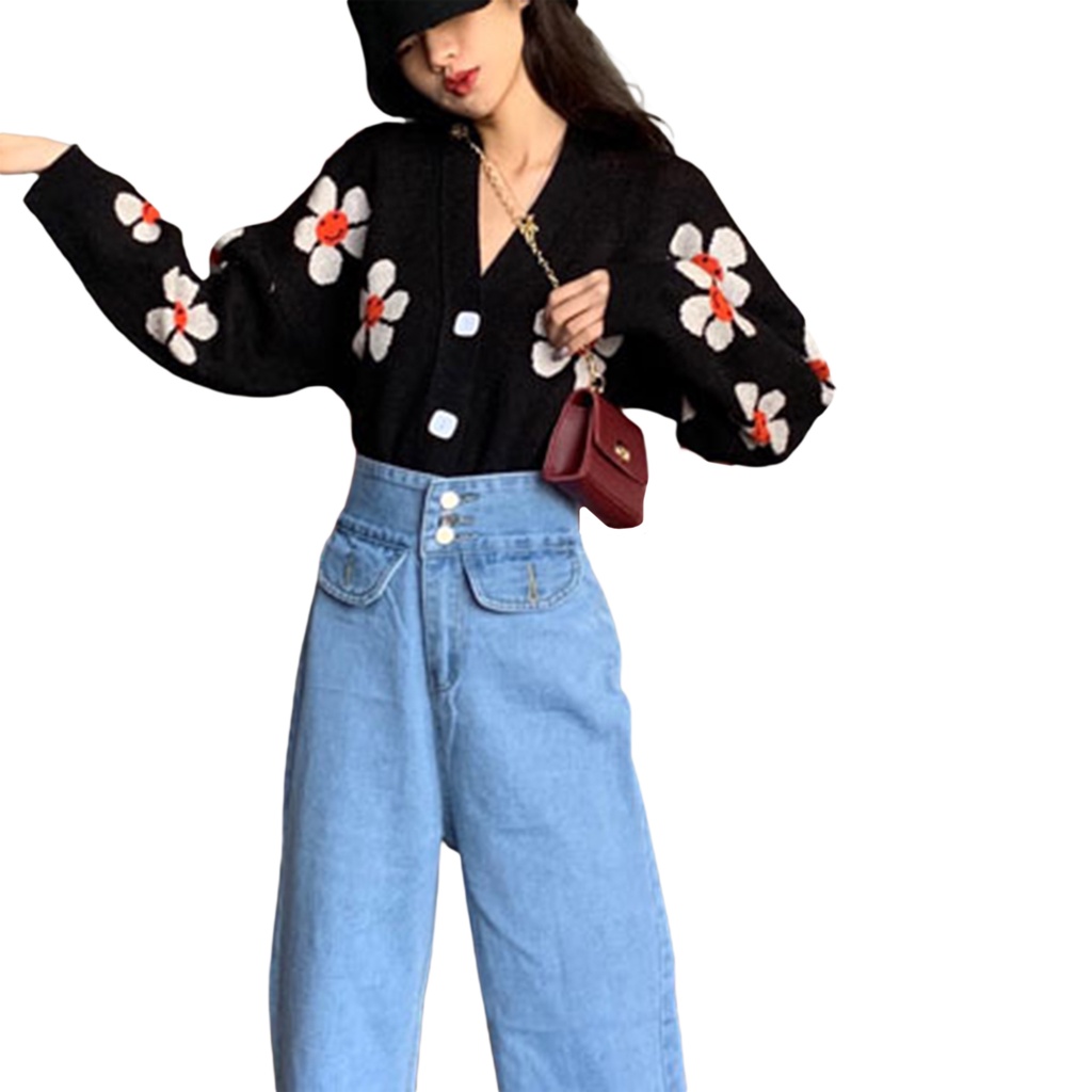 Áo Khoác Cardigan Dệt Kim Cổ V Thời Trang Cho Nữ