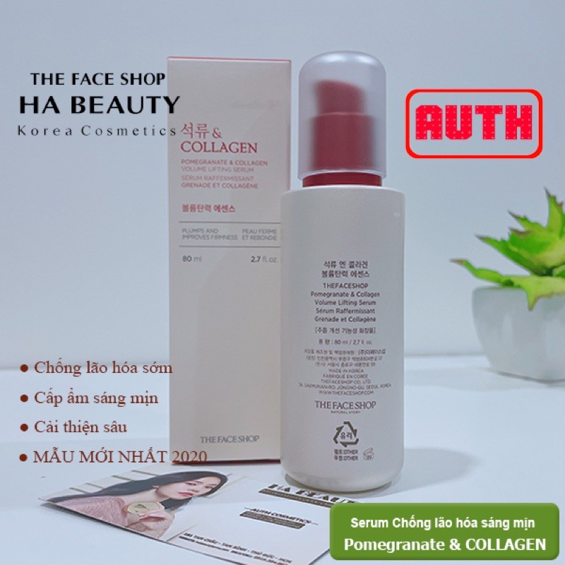 (AUTH_Korea)Tinh Chất Giúp Da Săn Mịn Pomegranate and COLLAGEN Volume Lifting Essence THE FACE SHOP