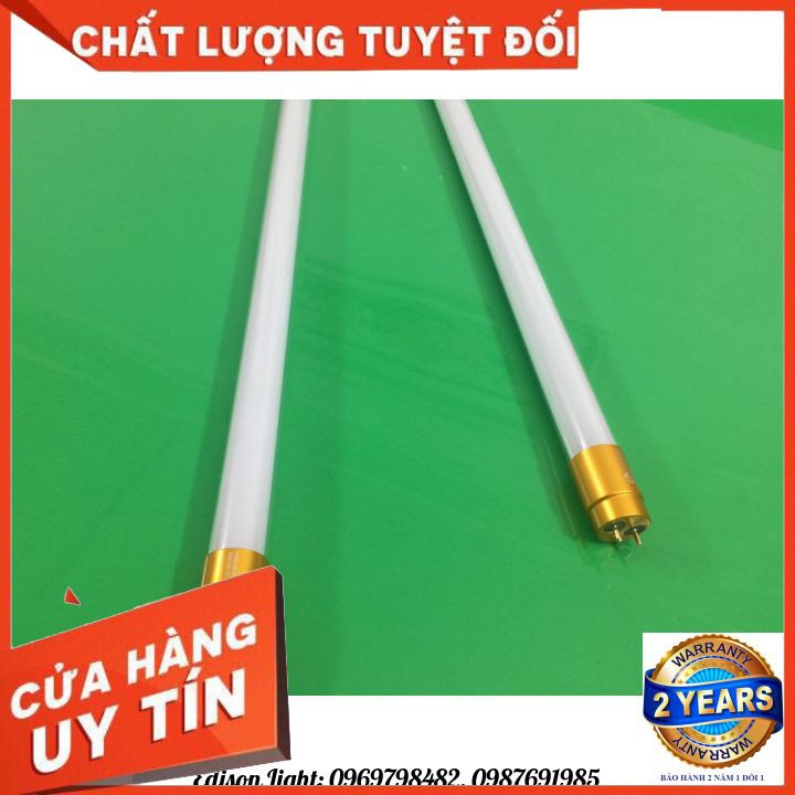 Bộ 2 Bóng Đèn Tuýp Led Thủy Tinh LHLed Tiết Kiệm Điện Năng 1m2 Công Suất 28w [ 2 Bóng 1m2 28w ]