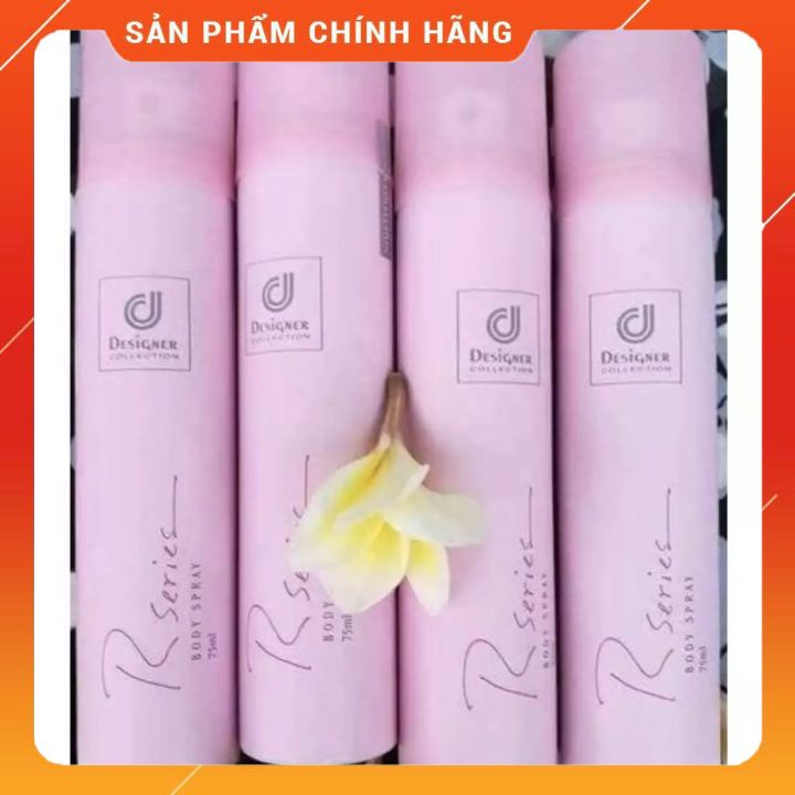 Xịt thơm body RSERIES chai  màu hồng 75ML KHỦ MÙI CƠ THỂ DÀNH CHO NŨ -LIU HƯƠNG THƠM LÂU GIÚP BẠN TỰ TIN CẢ NGÀY NNĐỘN